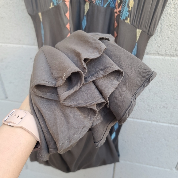 Johnny Was Biya | Crozier Embroidered Boho Rayon Maxi Dress Size Small - Picture 12 of 16